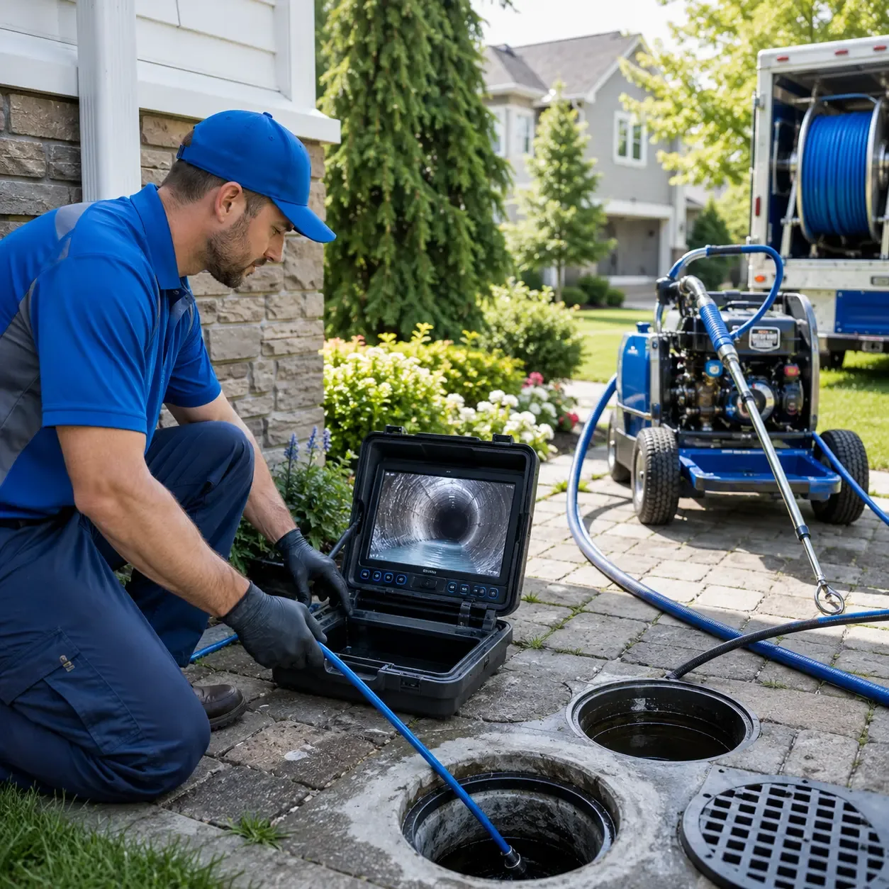 Outdoor drain cleaning professionals serving Douglassville, PA